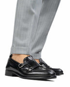 OVER/D - Pantalone gessato grigio