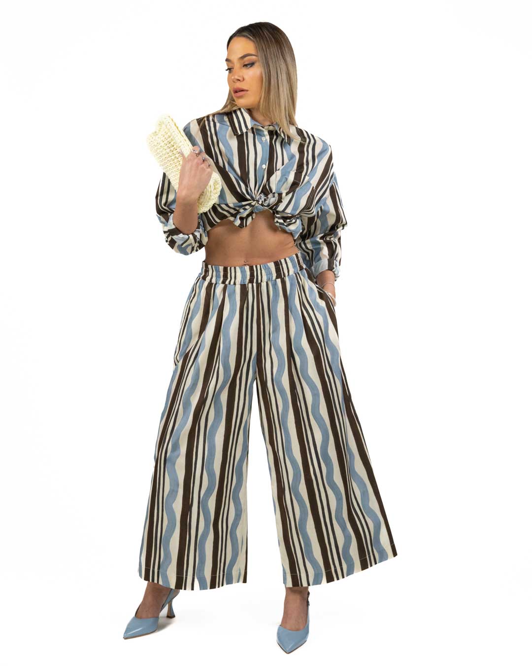 Weekend Max Mara - pantalone popeline in fantasia