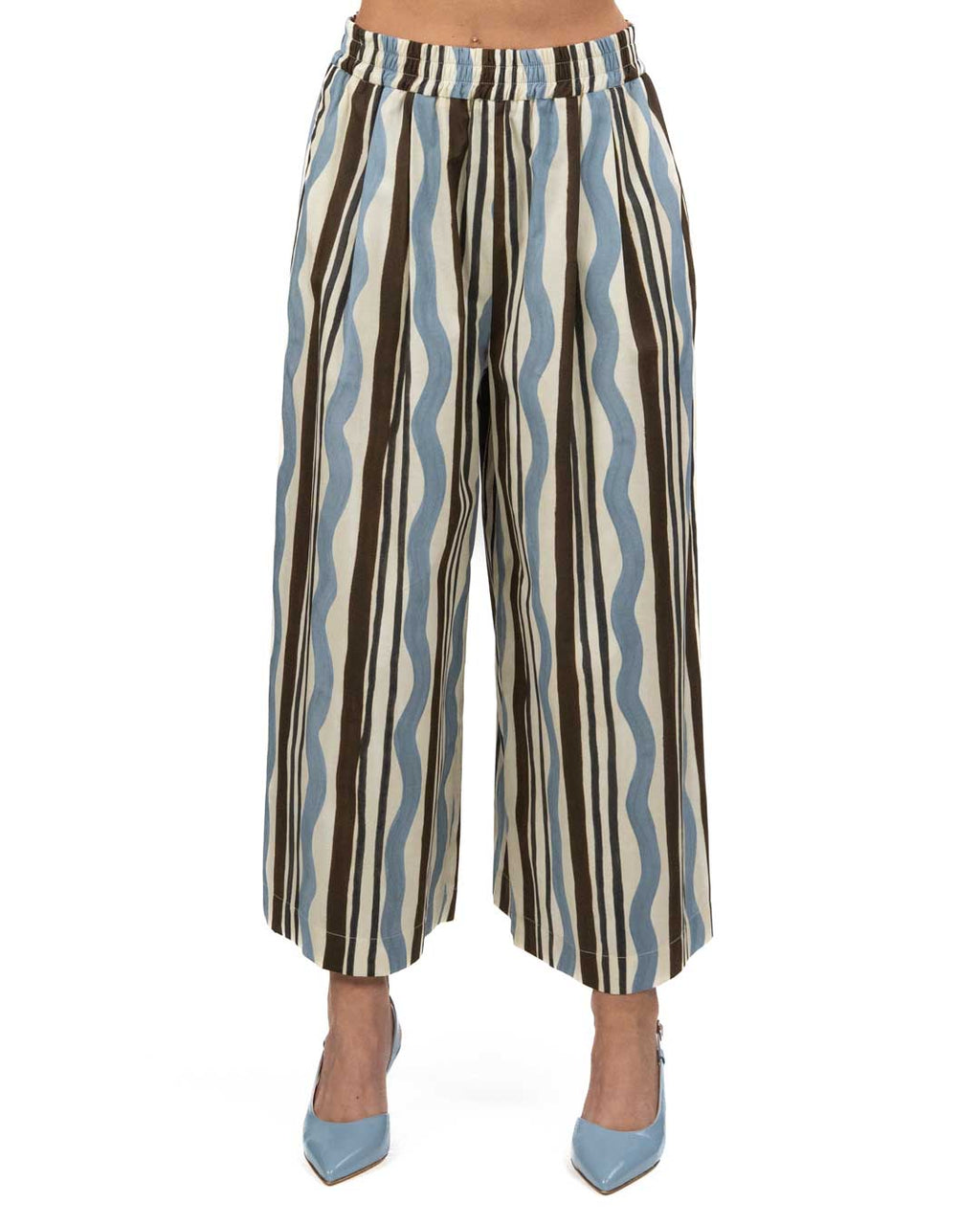 Weekend Max Mara - pantalone popeline in fantasia