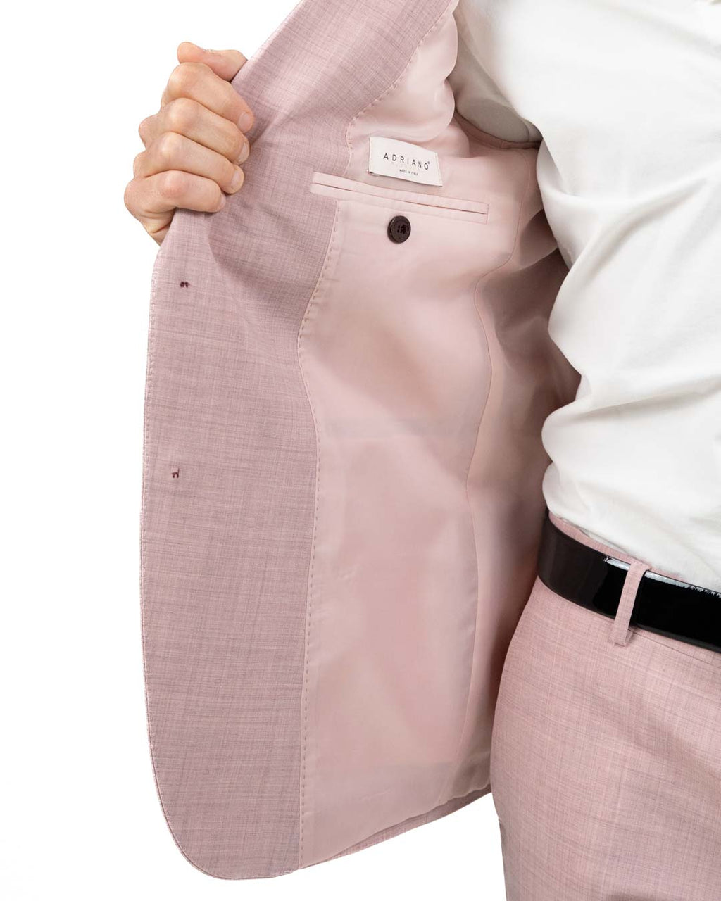 ADRIANO LANGELLA - Abito con Revere a Lancia Rosa
