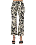 WEEKEND MAX MARA -  Pantalone in stuoia stampata