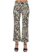 WEEKEND MAX MARA -  Pantalone in stuoia stampata