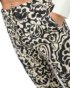 WEEKEND MAX MARA -  Pantalone in stuoia stampata