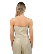 PENNYBLACK - Top in lino laminato da donna