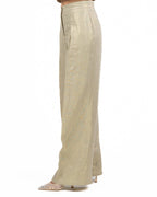 PENNYBLACK - Pantaloni ampi in lino laminato da donna