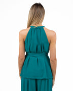 PENNYBLACK - Top halterneck in georgette con cintura coordinata