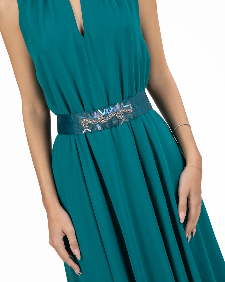 PENNYBLACK - Abito Georgette Smeraldo