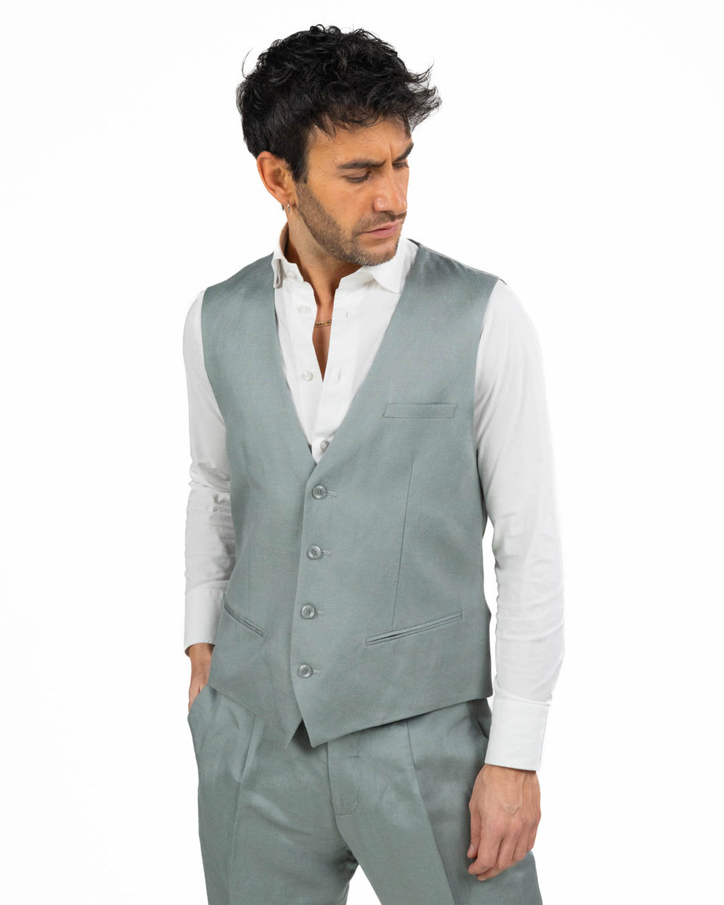 ANTONY MORATO - Gilet Slim Fit Salvia