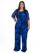 PERSONA - Camicia Georgette Blu