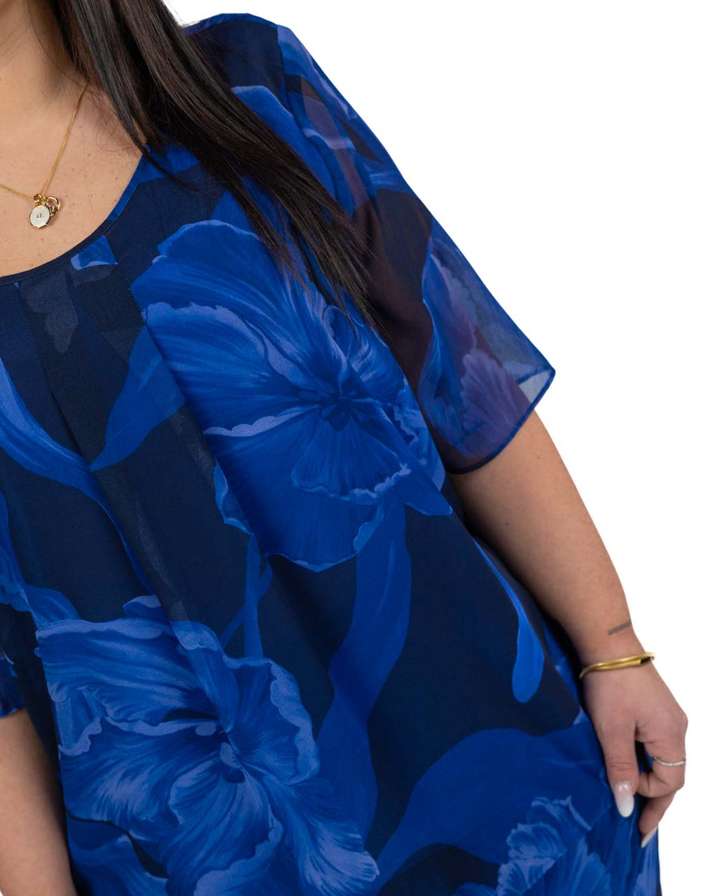 PERSONA - Camicia Georgette Blu