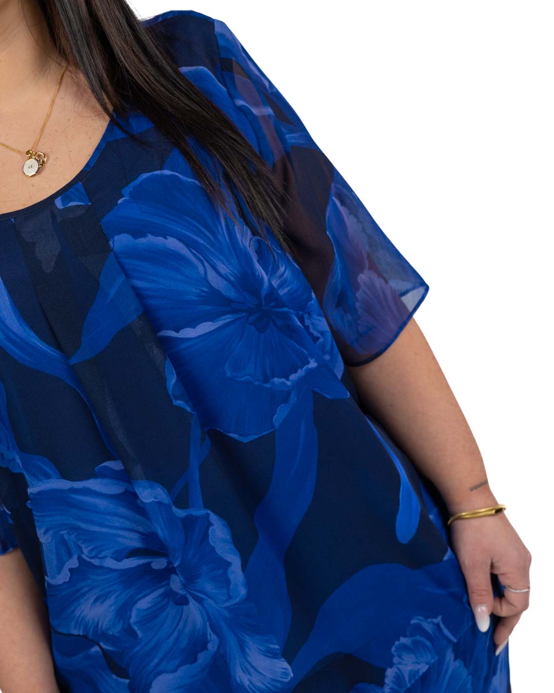 PERSONA - Camicia Georgette Blu