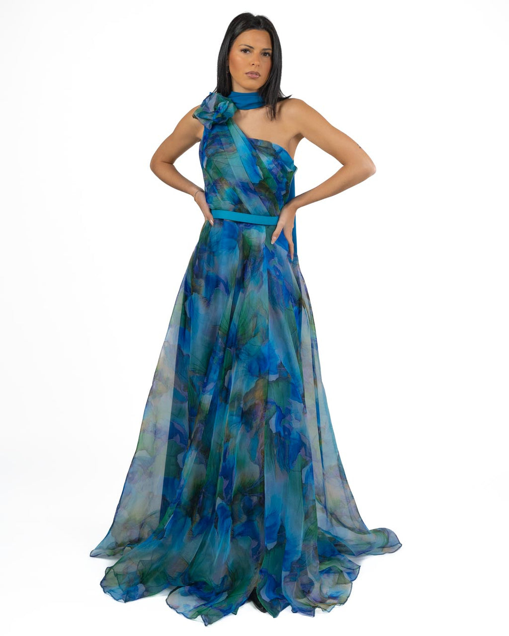 BERTI MODE COLLECTION - Abito Chiffon Floreale