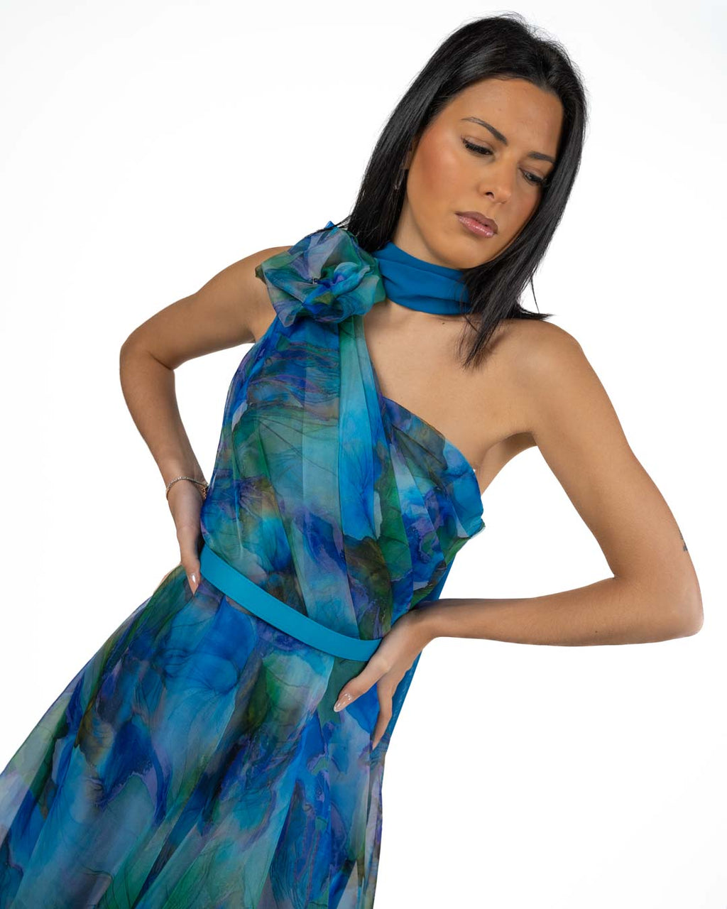 BERTI MODE COLLECTION - Abito Chiffon Floreale