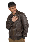 Berti Mode Collection - Giacca in Pelle Marrone