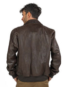 Berti Mode Collection - Giacca in Pelle Marrone
