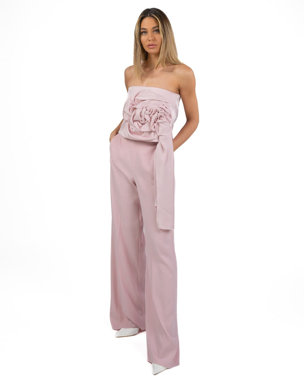 MARELLA - Top Rosa con Applicazione