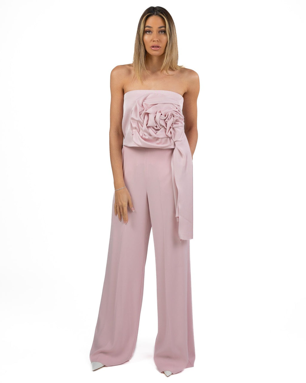 MARELLA - Pantalone in Crepe Rosa