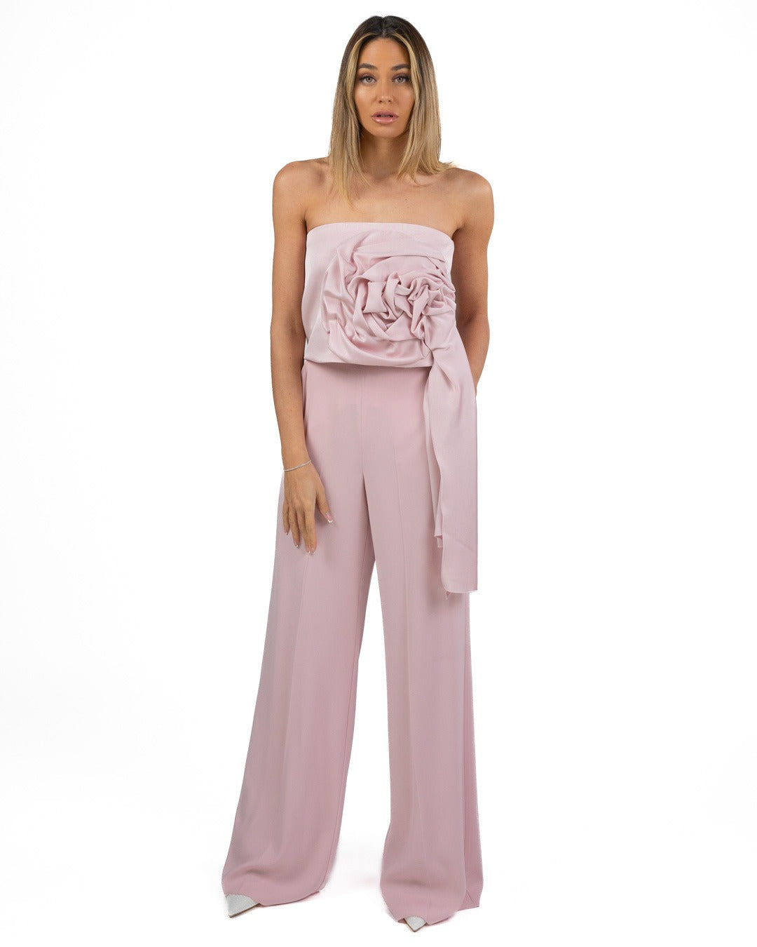 MARELLA - Pantalone in Crepe Rosa