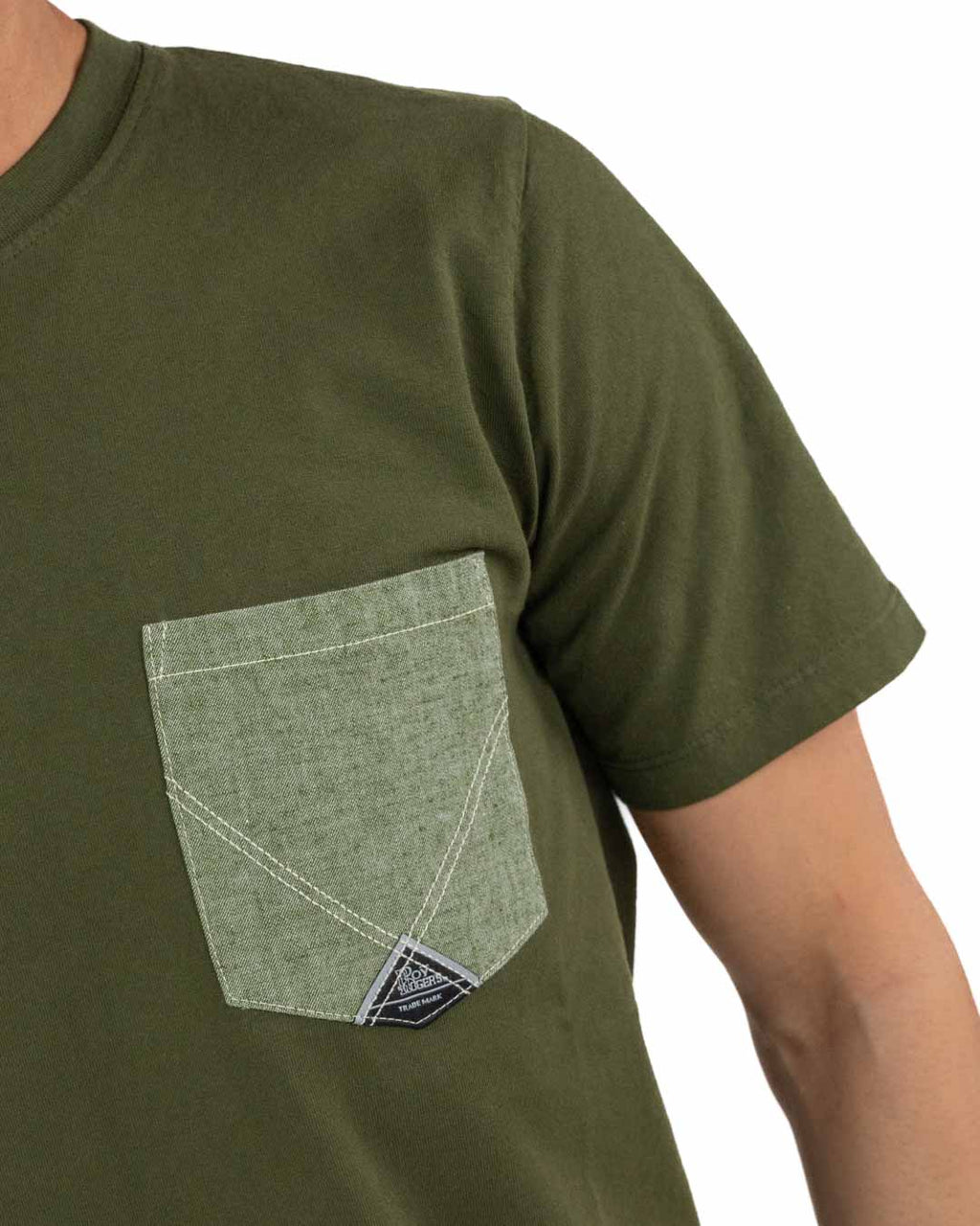 ROY ROGER'S - T-Shirt Verde Militare