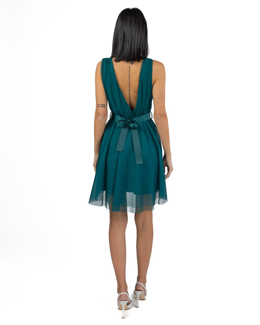 RINASCIMENTO - Abito Verde con Tulle