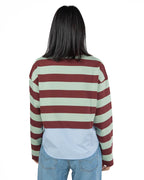 WEEKEND MAX MARA - Polo a Strisce Bordeaux e Menta