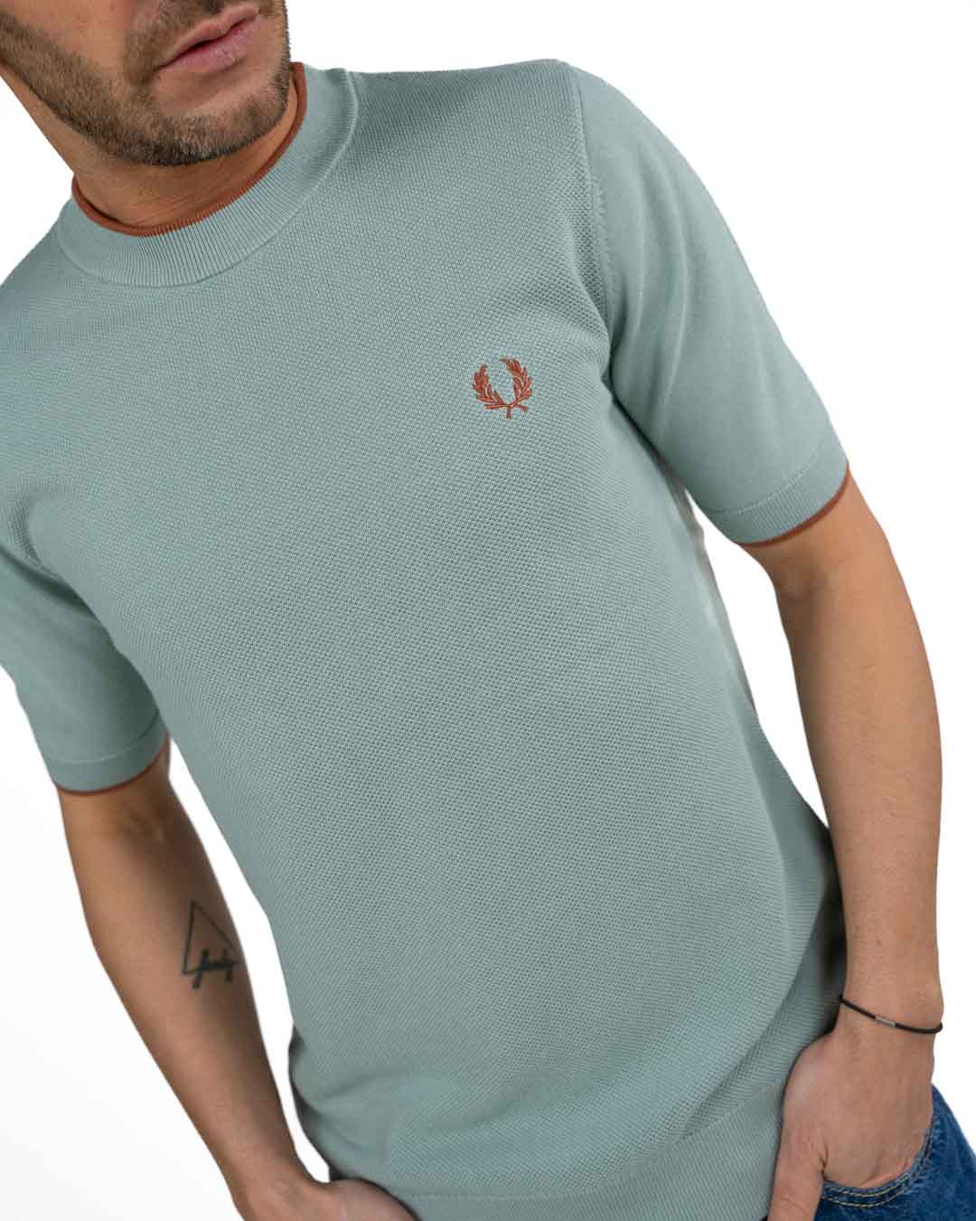 FRED PERRY - Maglia Salvia