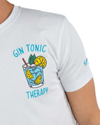 SUPERCULTURE - T-shirt Gin Tonic Therapy Bianco