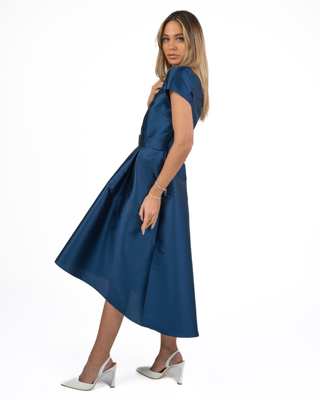 Berti Mode Collection - Abito in Mikado Blu