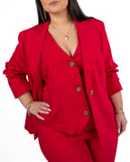 PERSONA - Giacca Viscosa Rosso