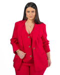 PERSONA - Gilet Viscosa Rosso