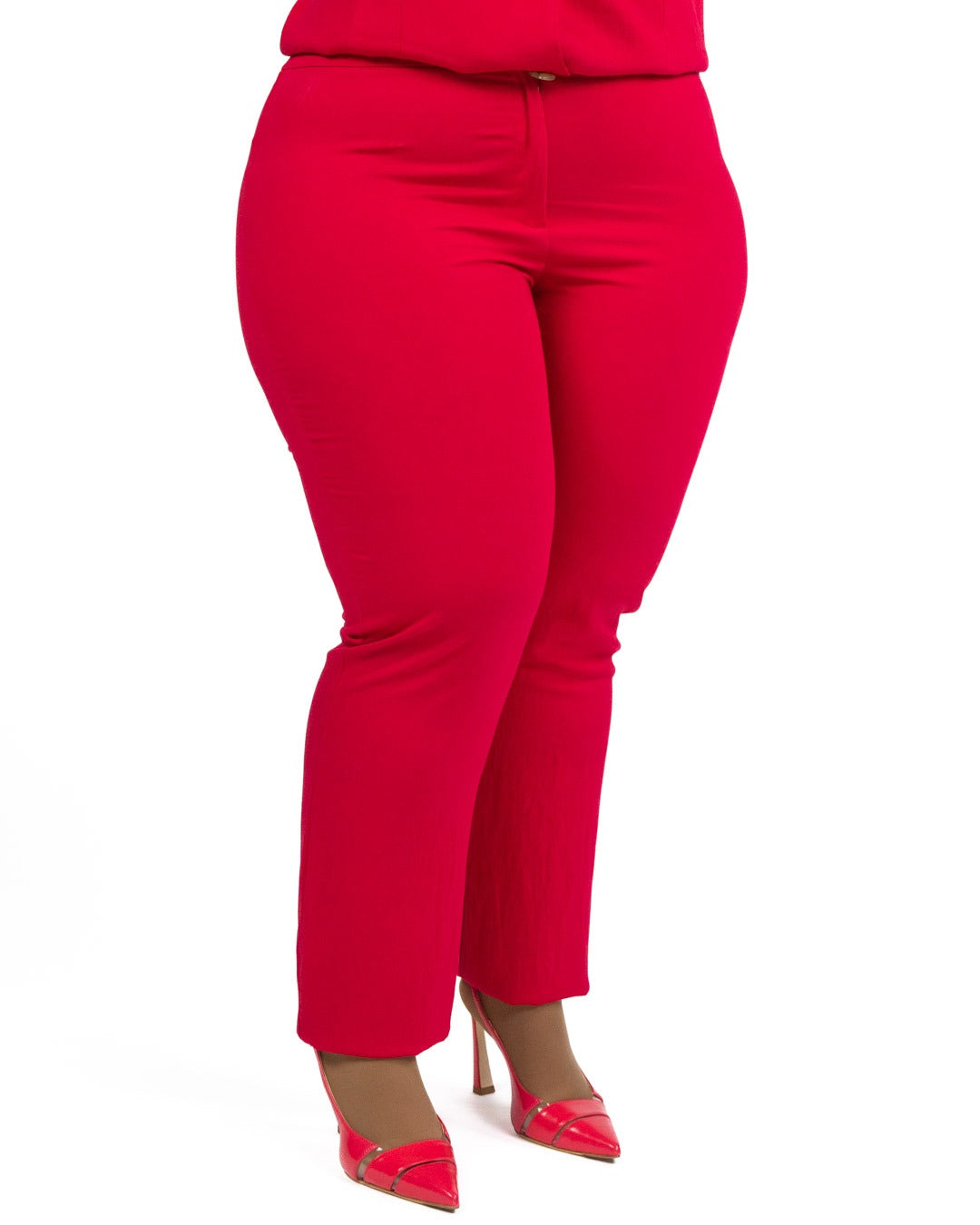 PERSONA - Pantalone Viscosa Rosso