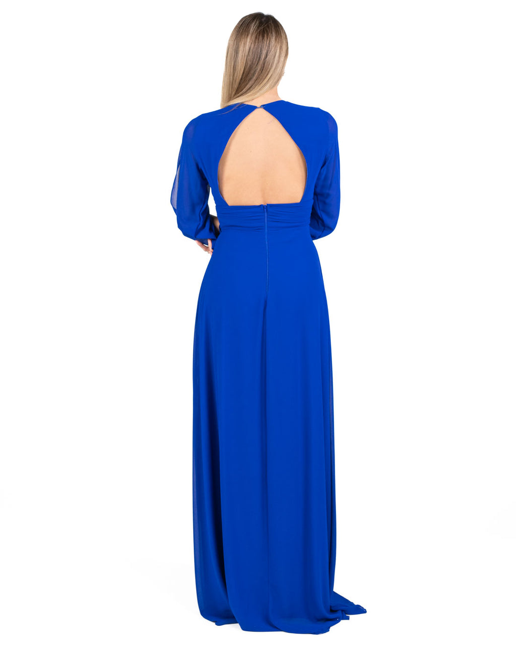 Berti Mode Collection - Abito lungo blu elettrico