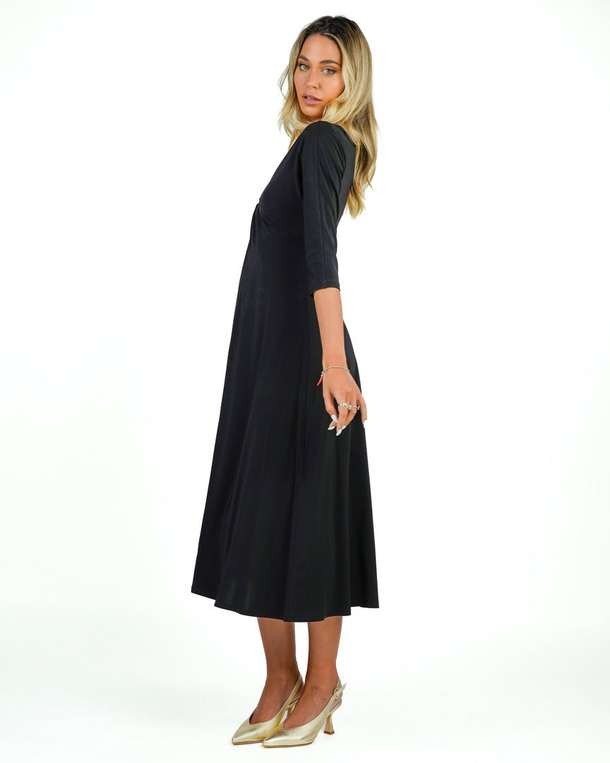 Weekend MaxMara - Abito crepe nero