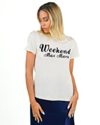 Weekend MaxMara - T-shirt jersey ecru