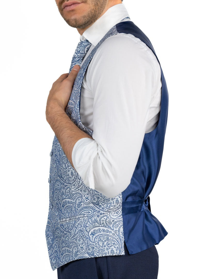 Paolo da Ponte - Gilet bianco e blu