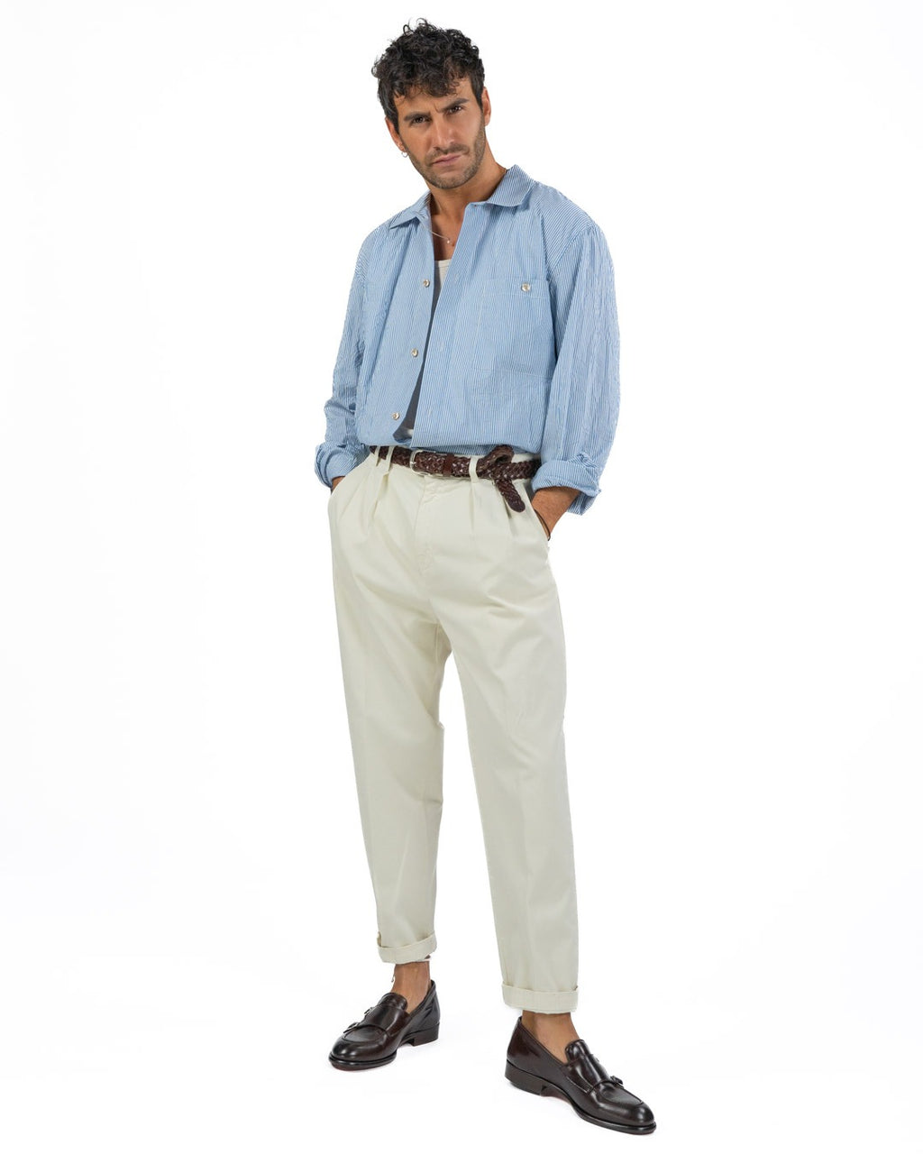 OVER/D - Trench corto Beige