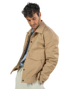 OVER/D - Trench corto Beige