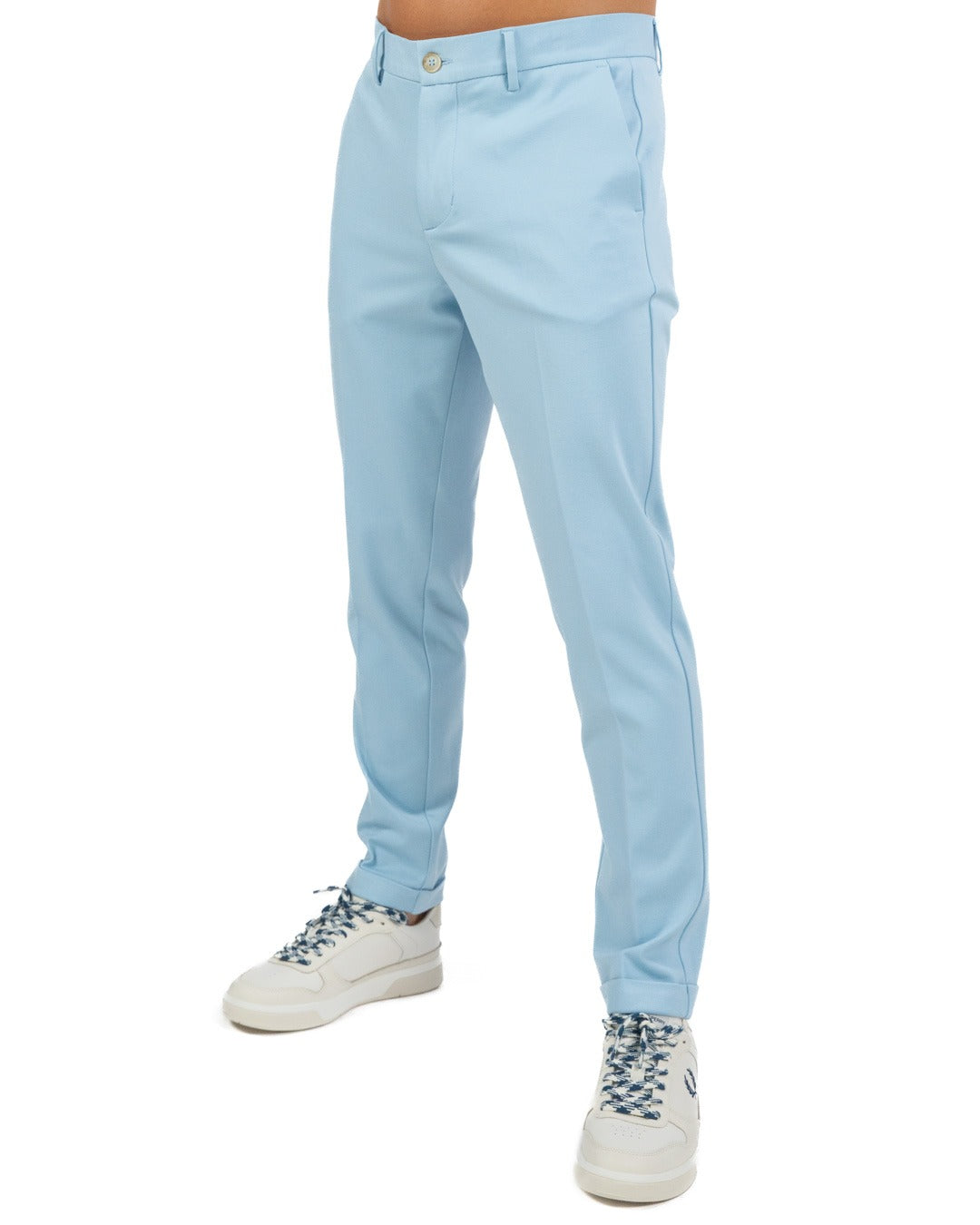 OVER/D - Pantalone Chino in Jersey Polvere