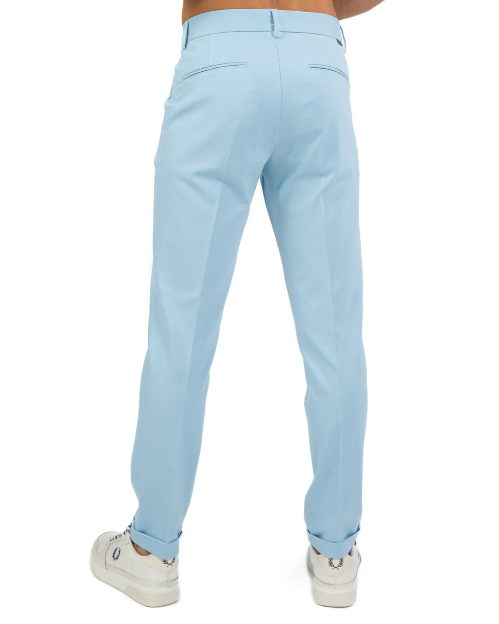 OVER/D - Pantalone Chino in Jersey Polvere