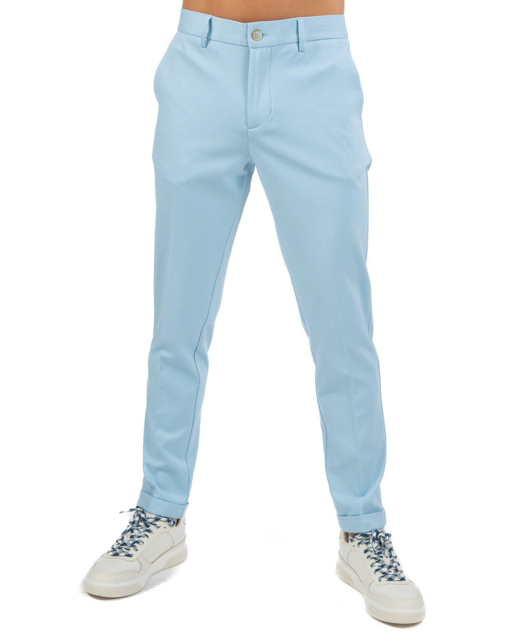 OVER/D - Pantalone Chino in Jersey Polvere