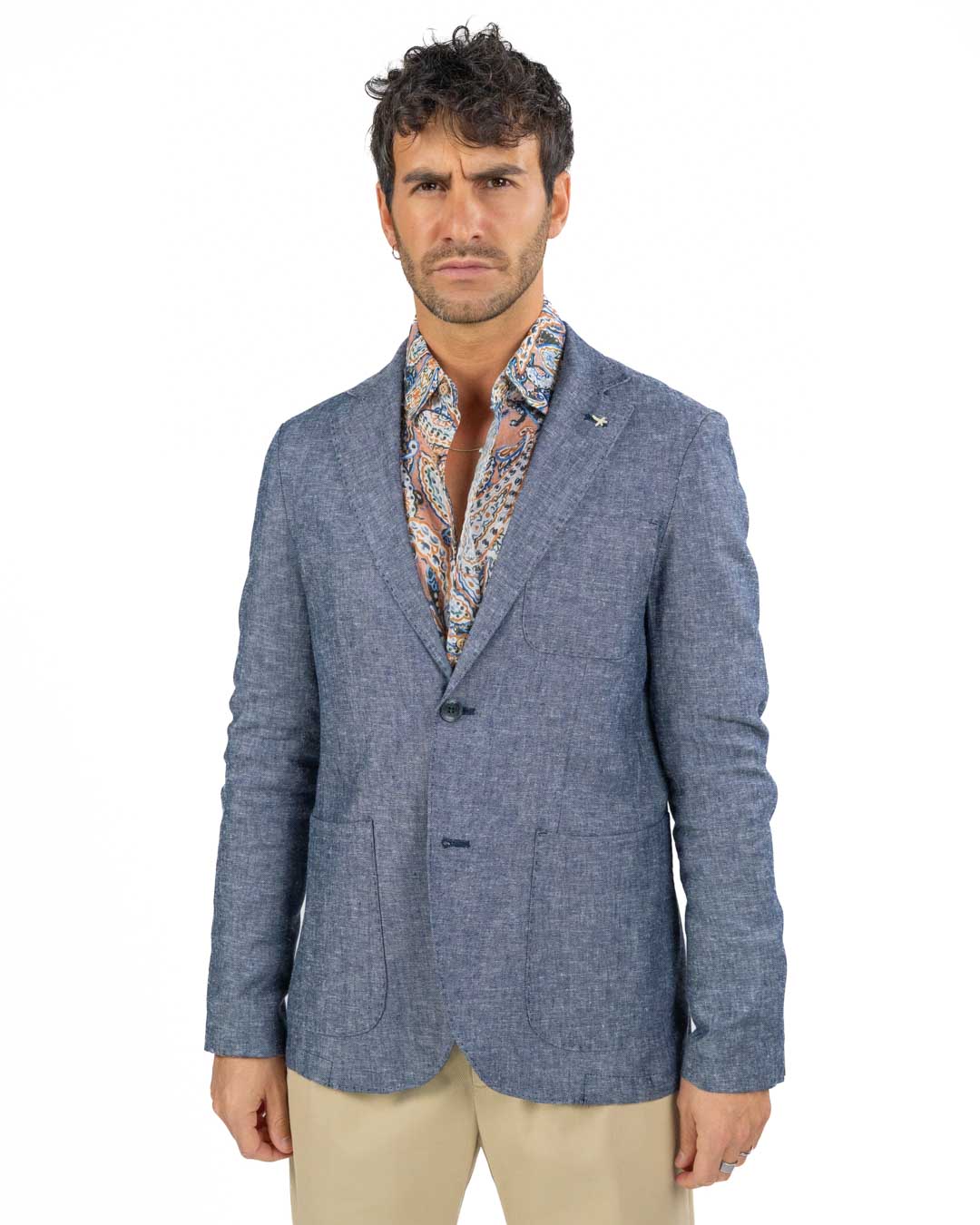 ATPCO - Giacca Blu Melange