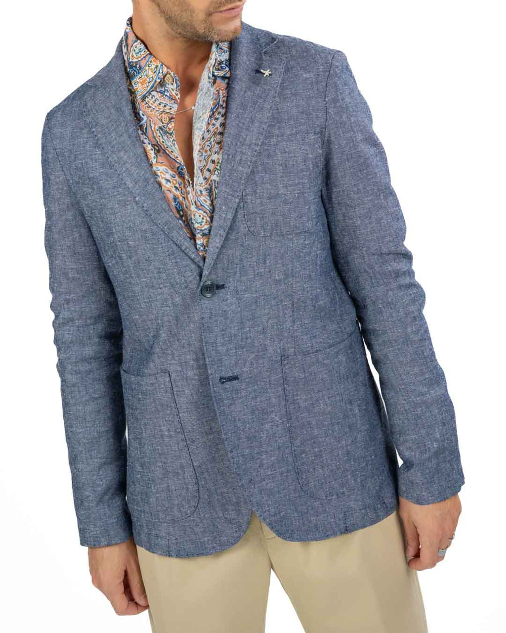 ATPCO - Giacca Blu Melange