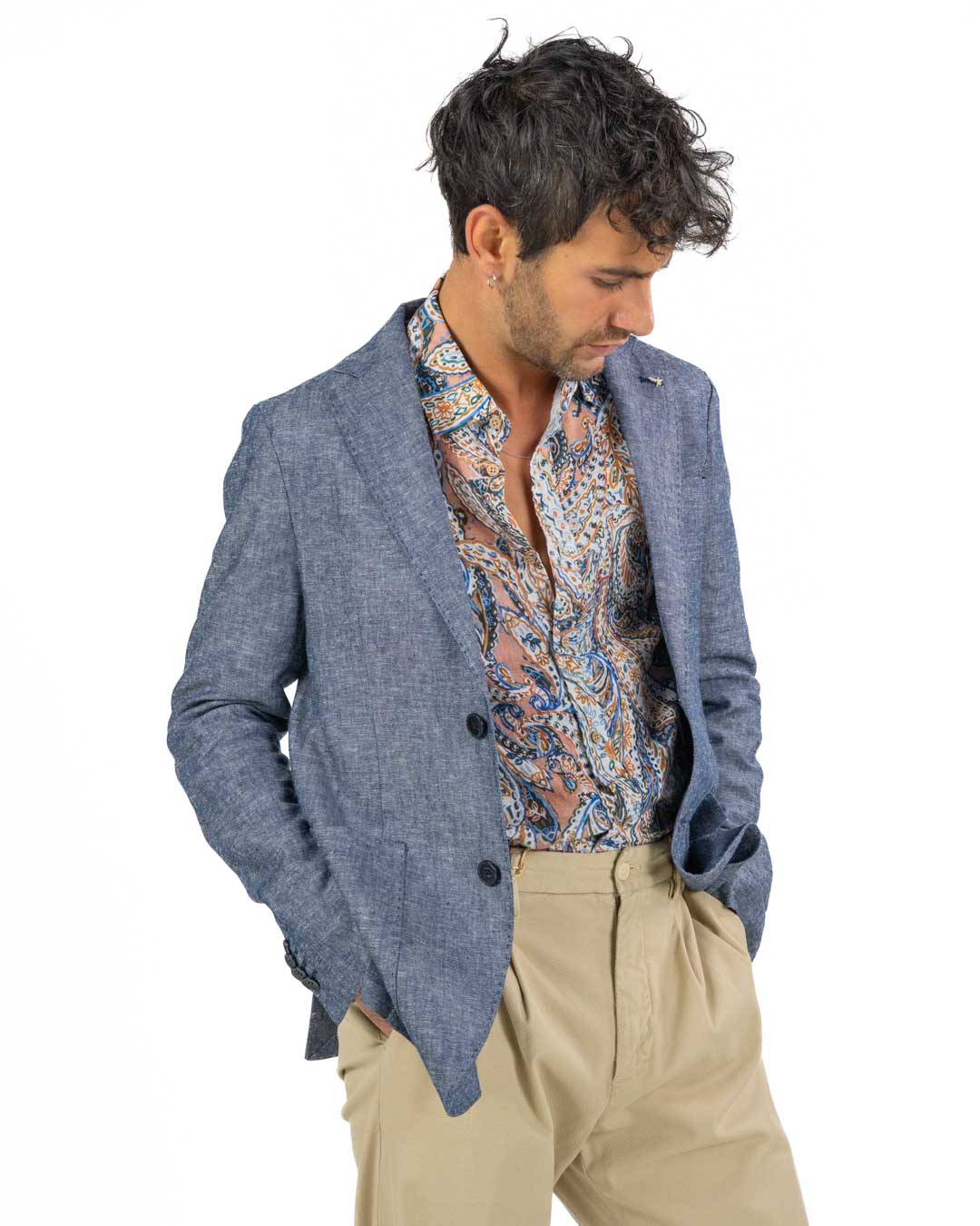 ATPCO - Giacca Blu Melange