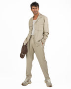 OVER/D - Trench corto Beige