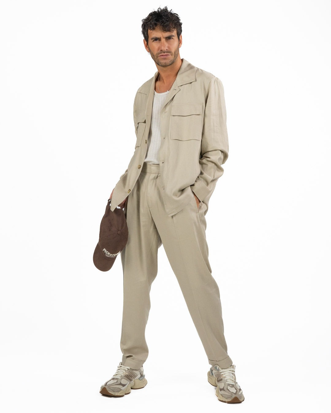 OVER/D - Trench corto Beige