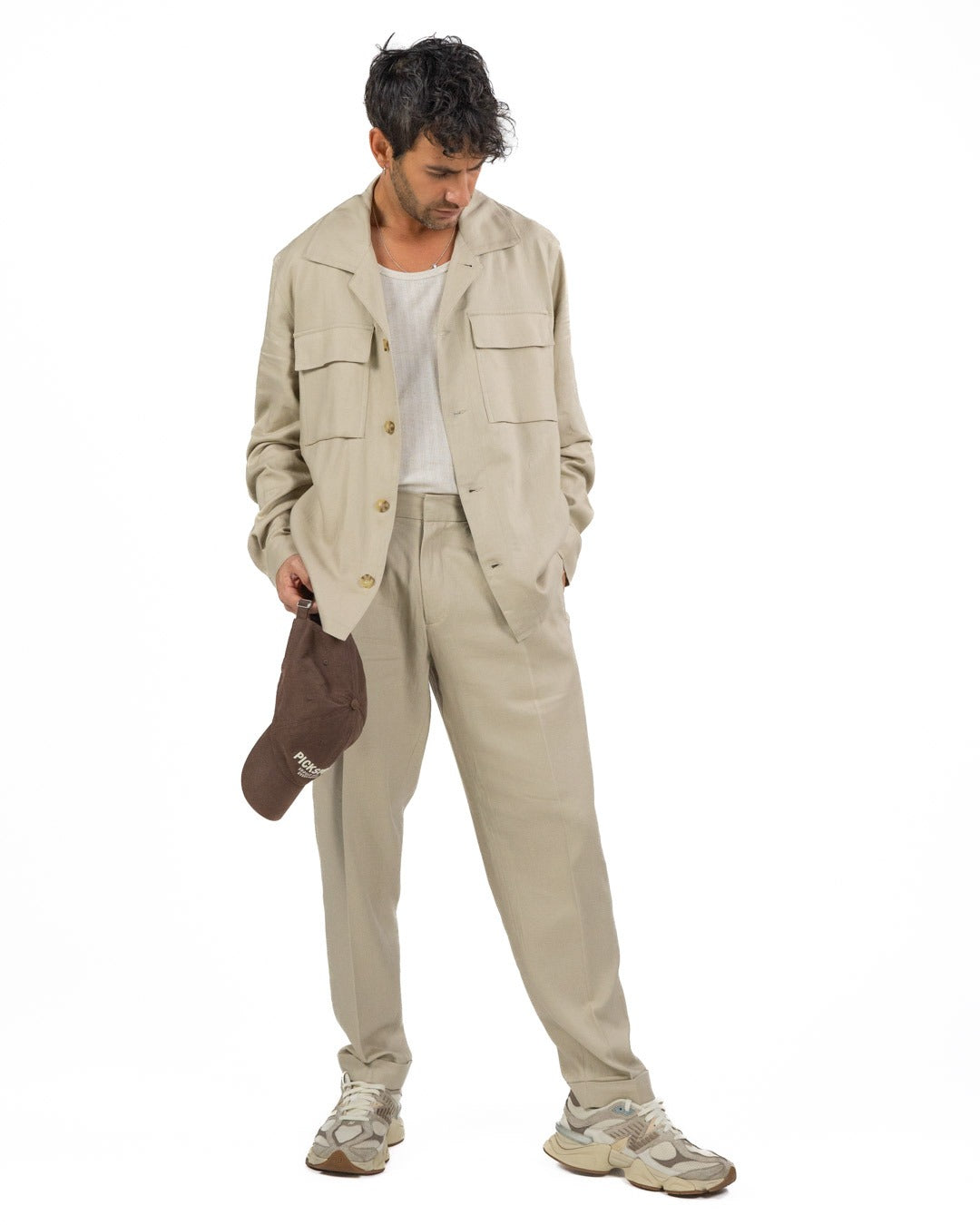 OVER/D - Trench corto Beige