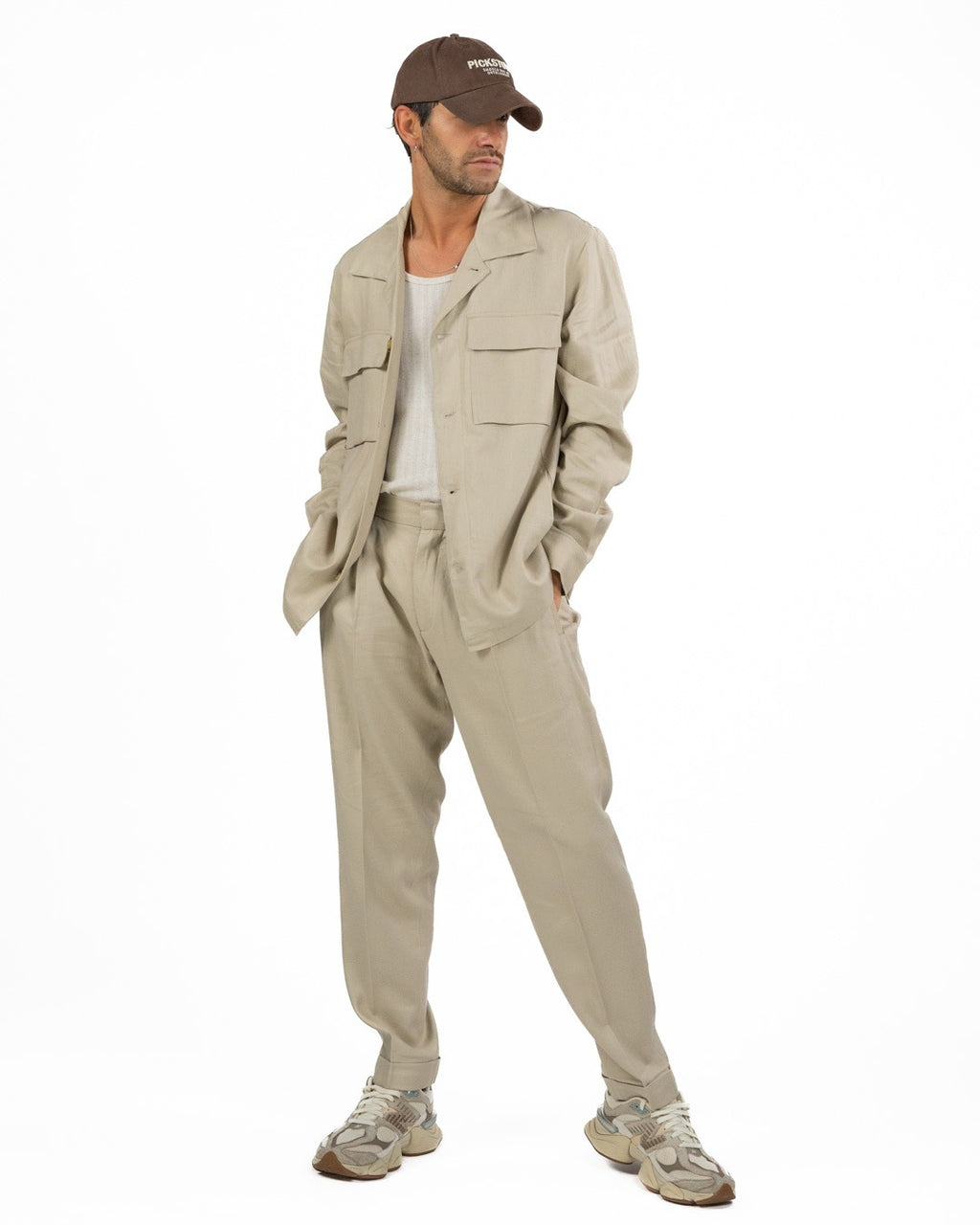 OVER/D - Trench corto Beige