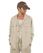 OVER/D - Trench corto Beige