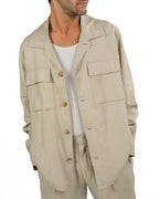 OVER/D - Trench corto Beige