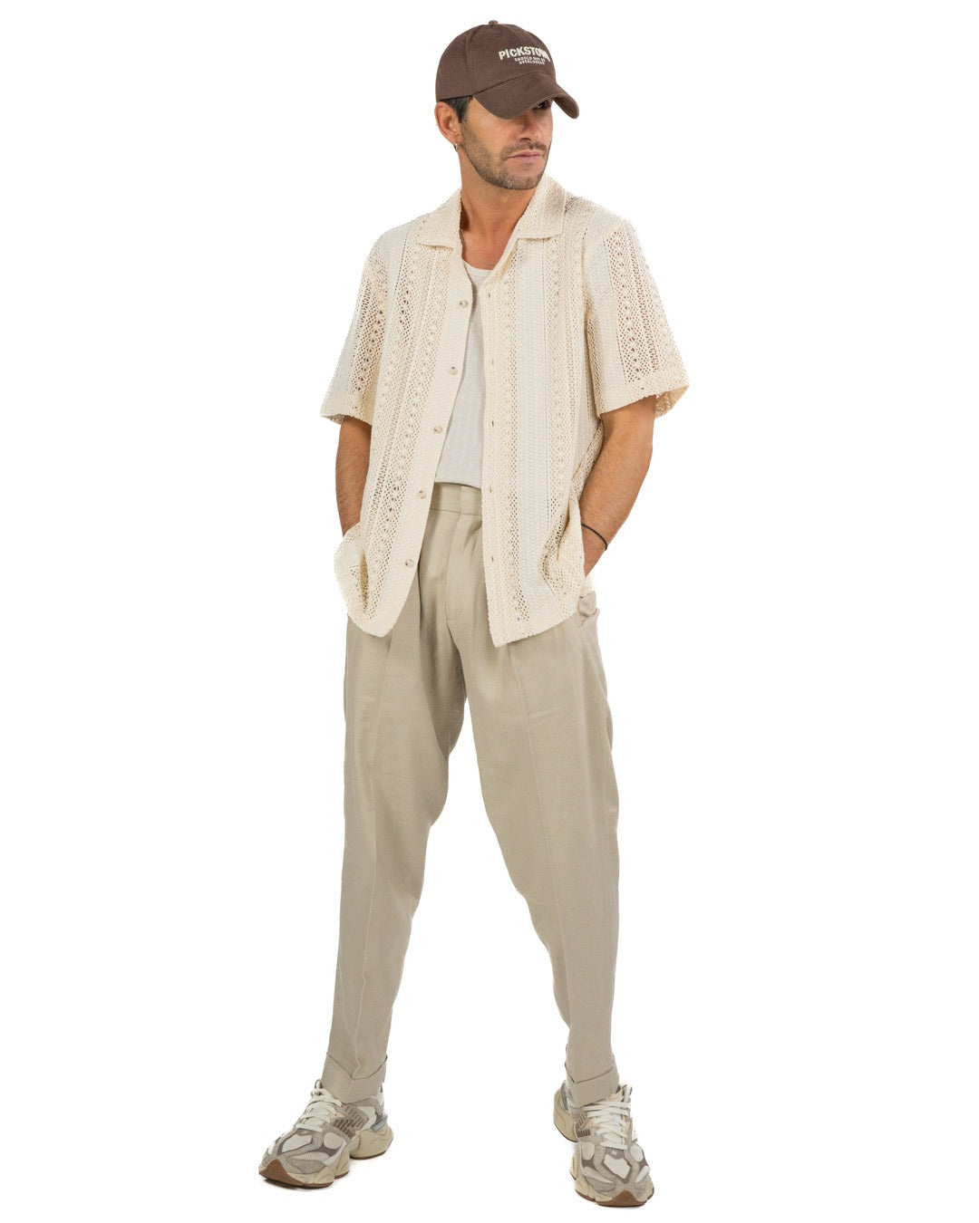 OVER/D - Trench corto Beige